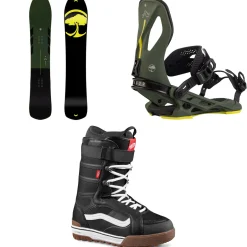 Arbor Coda Snowboard + Cypress Snowboard Bindings + Hi-Standard Pro Snowboard Boots 2025- Snowboards, Bindings & Boots|Snowboard Packages