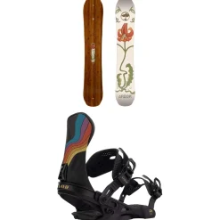 Arbor Swoon Camber Snowboard + Sequoia Snowboard Bindings - Women's 2025- Snowboards With Bindings|Snowboard Packages