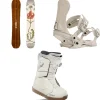 Arbor Swoon Camber Snowboard + Sequoia Snowboard Bindings + thirtytwo Lashed Double Boa Snowboard Boots - Women's 2025- Snowboards, Bindings & Boots|Snowboard Packages