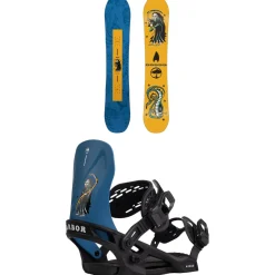 Arbor Votive Snowboard + Sapling Snowboard Bindings - Kids' 2025-Kids Kids Snowboard Packages|Snowboard Packages