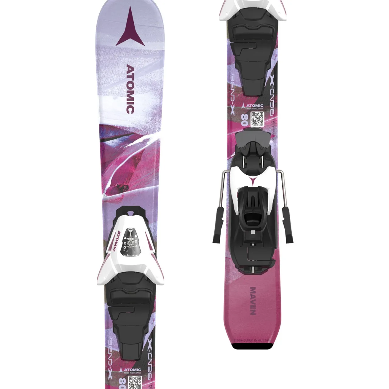 Atomic Maven Girl Skis + C5 GW Ski Bindings - Kids' 2025-Kids Skis|Kids Ski Packages