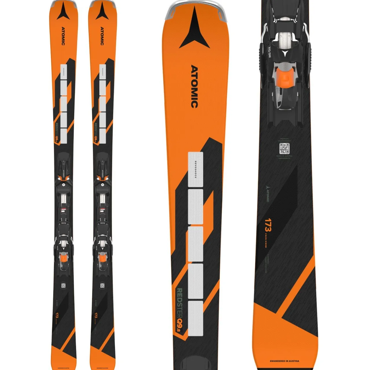 Atomic Redster Q9.8 Revoshock S Skis + X 12 GW Ski Bindings 2025- Skis With Bindings|Ski Packages