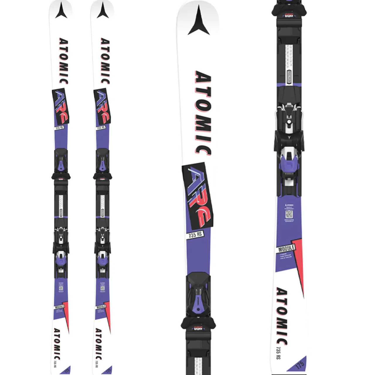 Atomic X9S Retro ARC 735 RS Skis + I 12 GW Bindings 2025- Skis With Bindings|Skis With Bindings