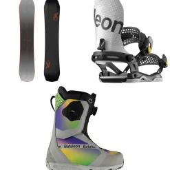 Bataleon Disaster+ Snowboard + Blaster Asymwrap Snowboard Bindings + Salsa BOA Snowboard Boots 2025- Snowboards, Bindings & Boots|Snowboard Packages