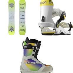 Bataleon Disaster Snowboard + Chaos Heelwrap Snowboard Bindings + Salsa Lace Snowboard Boots 2025- Snowboards, Bindings & Boots|Snowboard Packages