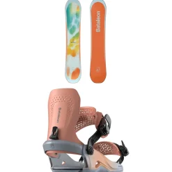 Bataleon Feelbetter Snowboard + Donna Heelwrap Snowboard Bindings - Women's 2025- Snowboards With Bindings|Snowboard Packages