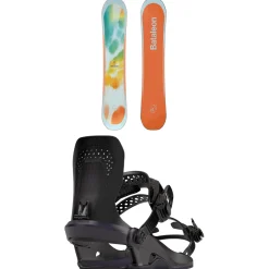Bataleon Feelbetter Snowboard + Gata Snowboard Bindings - Women's 2025- Snowboards With Bindings|Snowboard Packages