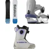 Bataleon Whatever Snowboard + Donna Heelwrap Snowboard Bindings + Mosh BOA Snowboard Boots - Women's 2025- Snowboards, Bindings & Boots|Snowboard Packages