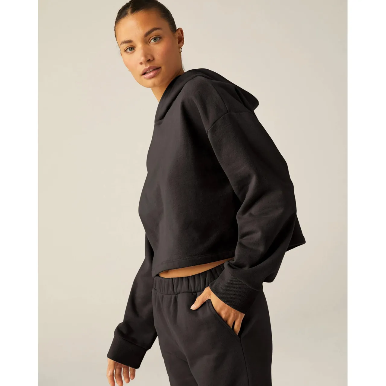 Beyond Yoga Happiness Cropped Hoodie - Women's-Women Active Clothing|Casual Clothing