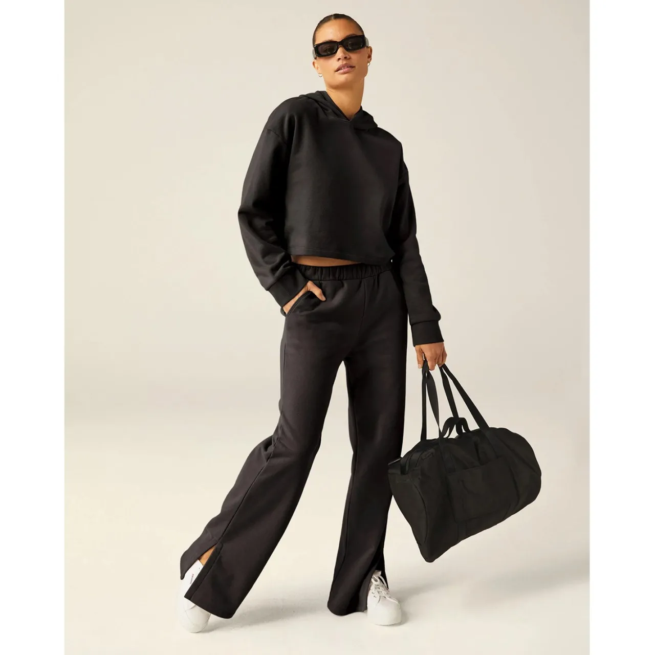 Beyond Yoga Happiness Cropped Hoodie - Women's-Women Active Clothing|Casual Clothing