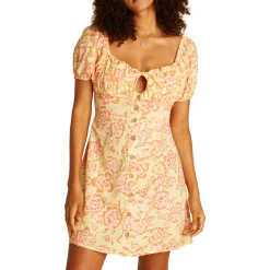 Billabong Far & Away Mini Dress - Women's-Women Casual Clothing|Dresses