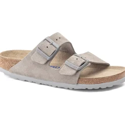 Birkenstock Arizona Suede Soft Footbed Sandals- Shoes