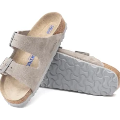 Birkenstock Arizona Suede Soft Footbed Sandals- Shoes