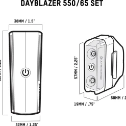 Blackburn Dayblazer 550 Front and 65 Rear Bike Light Set- Lights