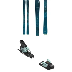 Blizzard Black Pearl 82 Skis - Women's + Salomon Strive 12 GW Ski Bindings- Skis With Bindings|Skis With Bindings