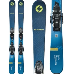 Blizzard Rustler Twin Jr Skis + 4.5 FDT WB Bindings - Kids' 2025-Kids Skis|Kids Ski Packages