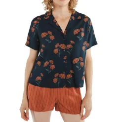 Bridge & Burn Mila Cropped Shirt - Women's-Women Casual Clothing|Tops & Shirts