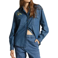 Brixton Bowery Boyfriend Overshirt - Women's-Women Casual Clothing|Tops & Shirts