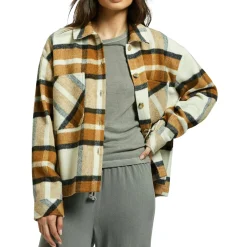 Brixton Bowery Soft Brushed Flannel - Women's-Women Tops & Shirts|Casual Clothing