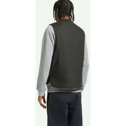 Brixton Builers Abraham Reversible Vest - Men's- Casual Clothing