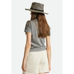 Brixton Carefree Organic GD Slim Crew T-Shirt - Women's-Women Casual Clothing|T-Shirts & Tank Tops