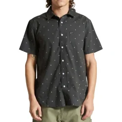 Brixton Charter Print Short-Sleeve Shirt - Men's- Casual Clothing|Shirts