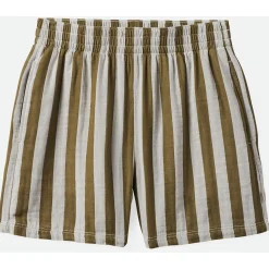 Brixton Mykonos Stripe Boxer Shorts - Women's-Women Casual Clothing|Shorts