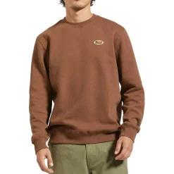 Brixton Parson Patch Crew - Men's- Casual Clothing|Sweatshirts & Fleece