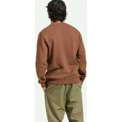 Brixton Parson Patch Crew - Men's- Casual Clothing|Sweatshirts & Fleece