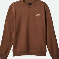 Brixton Parson Patch Crew - Men's- Casual Clothing|Sweatshirts & Fleece