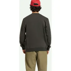 Brixton Parson Patch Crew - Men's- Casual Clothing|Sweatshirts & Fleece