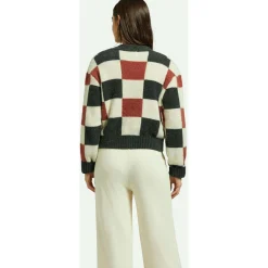 Brixton Rivington Crew Cardigan - Women's-Women Casual Clothing|Sweaters