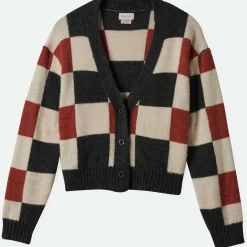 Brixton Rivington Crew Cardigan - Women's-Women Casual Clothing|Sweaters
