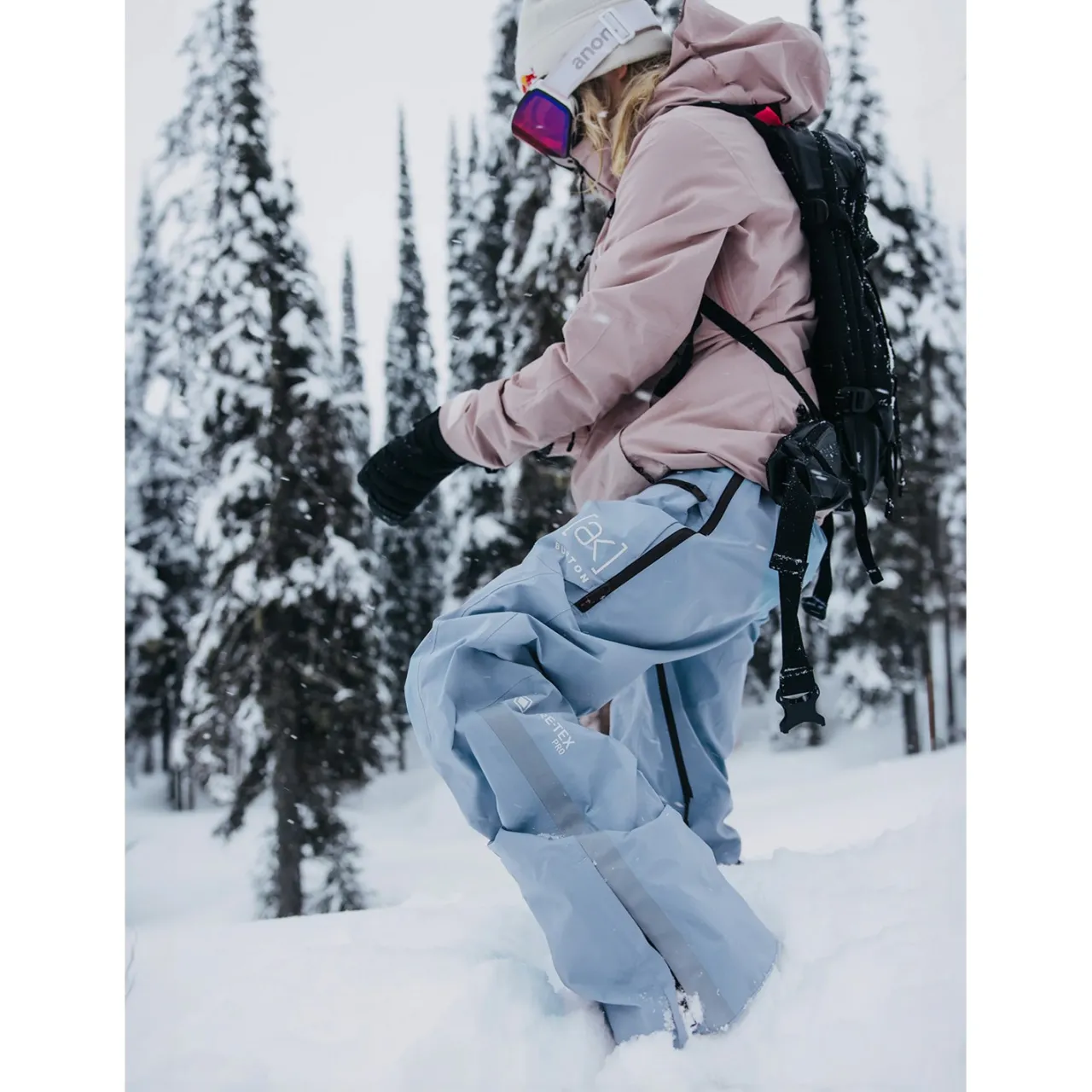 Burton AK GORE-TEX Tusk Pro 3L Hi-Top Bibs - Women's-Women Snowboard Pants & Bibs|Ski Pants & Bibs