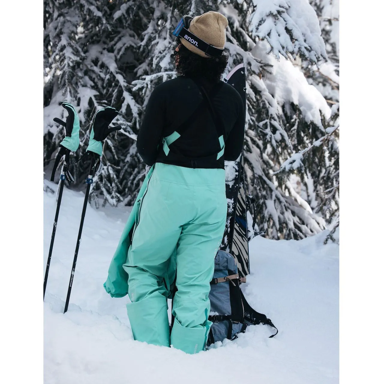 Burton AK GORE-TEX Tusk Pro 3L Hi-Top Bibs - Women's-Women Snowboard Pants & Bibs|Ski Pants & Bibs