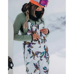 Burton AK Helium Hooded Stretch Jacket  + Kimmy Bib Pants - Women's 2024-Women Snow Clothing|Jacket & Pant Sets