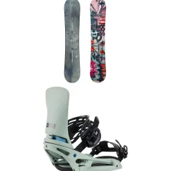 Burton Blossom Snowboard + Cartel X EST Snowboard Bindings 2025- Snowboards With Bindings|Snowboard Packages