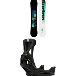 Burton Custom Flying V Snowboard + Step On Genesis Snowboard Bindings 2025- Step On Packages|Snowboard Packages