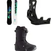 Burton Custom Flying V Snowboard + Step On Snowboard Bindings + Ruler Step On Snowboard Boots 2025- Step On Packages|Snowboard Packages