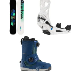 Burton Custom Flying V Snowboard + Step On Snowboard Bindings + Photon Step On Snowboard Boots 2025- Step On Packages|Snowboard Packages
