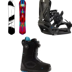 Burton Family Tree Alekesam Snowboard + Genesis EST Snowboard Bindings + Photon Boa Snowboard Boots 2025- Snowboards, Bindings & Boots|Snowboard Packages