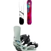 Burton Family Tree Gril Master Snowboard + Cartel X EST Snowboard Bindings 2025- Snowboards With Bindings|Snowboard Packages