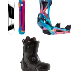 Burton Family Tree Hometown Hero Snowboard + Step On Genesis Snowboard Bindings  + Ion Step On Snowboard Boots 2025- Step On Packages|Snowboard Packages