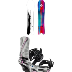 Burton Family Tree Short Stop Snowboard + Cartel X Snowboard Bindings 2025- Snowboards With Bindings|Snowboard Packages