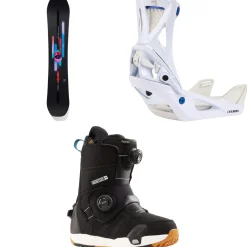 Burton Feelgood Flying V Snowboard + Step On Escapade Snowboard Bindings + Felix Step On Snowboard Boots - Women's 2025- Step On Packages|Snowboard Packages