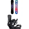 Burton Feelgood Snowboard + Lexa EST Snowboard Bindings - Women's 2025- Snowboards With Bindings|Snowboard Packages