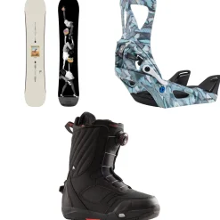 Burton Good Company Snowboard + Step On Snowboard Bindings + Limelight Step On Snowboard Boots - Women's 2025- Step On Packages|Snowboard Packages