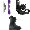 Burton Hideaway Snowboard + Citizen Snowboard Bindings + Mint Boa Snowboard Boots - Women's 2025- Snowboards, Bindings & Boots|Snowboard Packages