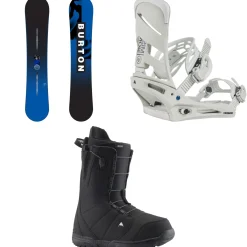 Burton Ripcord Snowboard + Mission Snowboard Bindings + Moto Snowboard Boots 2025- Snowboards, Bindings & Boots|Snowboard Packages