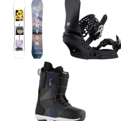 Burton Story Board Snowboard + Lexa X EST Snowboard Bindings + Supreme Snowboard Boots - Women's 2025- Snowboards, Bindings & Boots|Snowboard Packages